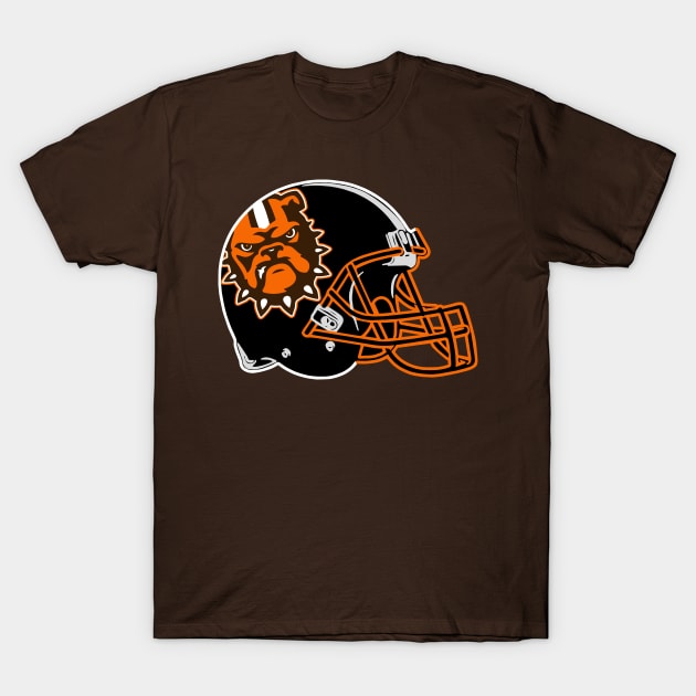 Helmet Browns Football - Fanart Design T-Shirt by calm andromeda